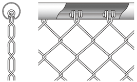 金網の先端の形状により、金網が胴縁よりはずれにくい構造です。