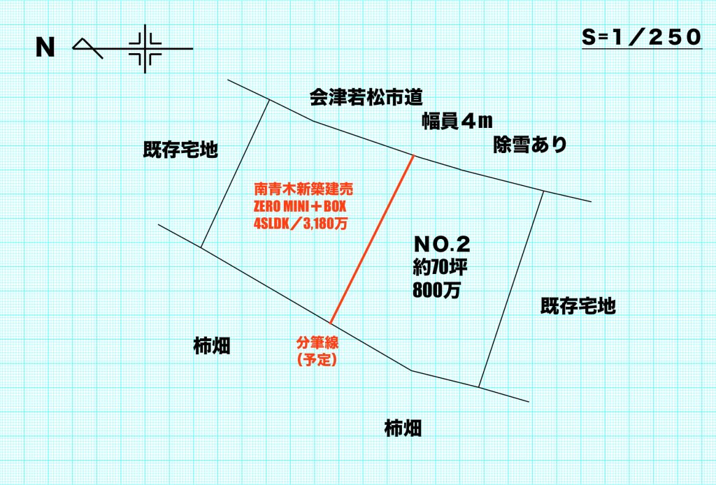 門田町大字黒岩字南青木宅地